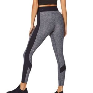 Women's Gray and Black Leggings